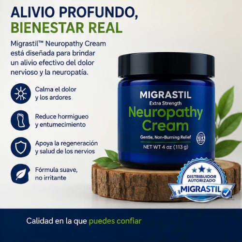 Migrastil™ | Neuropathy Cream para Recuperar tu Descanso y Movilidad 💙