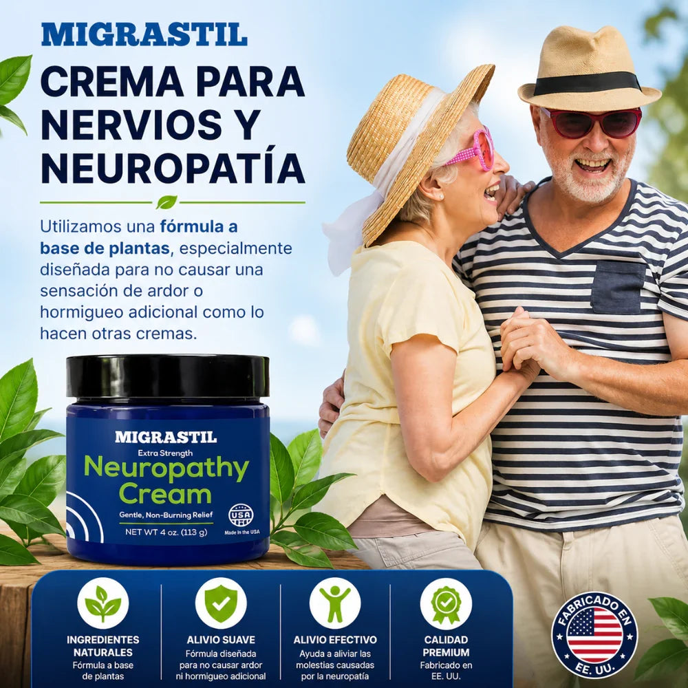 Migrastil™ | Neuropathy Cream para Recuperar tu Descanso y Movilidad 💙