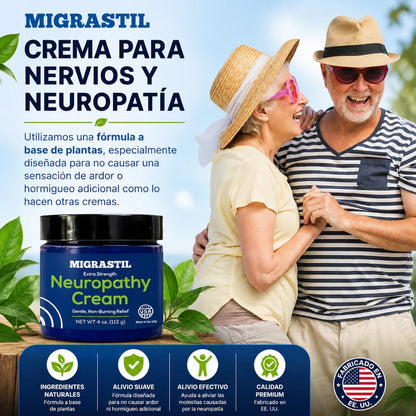 Migrastil™ | Neuropathy Cream para Recuperar tu Descanso y Movilidad 💙