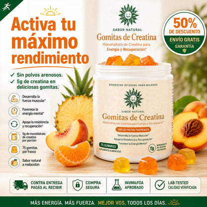 Gomitas Creatine Women — Glúteos y Piernas Firmes 🍑