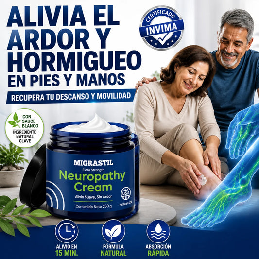 Migrastil™ | Neuropathy Cream para Recuperar tu Descanso y Movilidad 💙