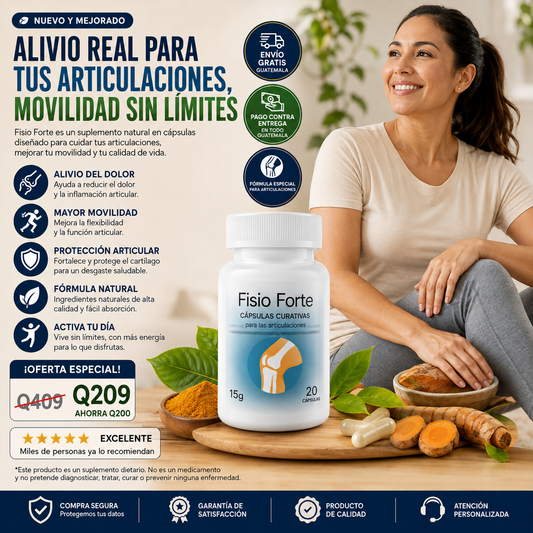 🌿 Fisio Forte™ | Cápsulas Curativas para el Alivio y Movilidad de Articulaciones
