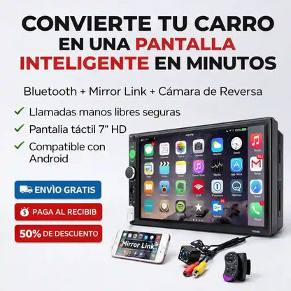 Pantalla Inteligente GPS, música, cámara y llamadas
