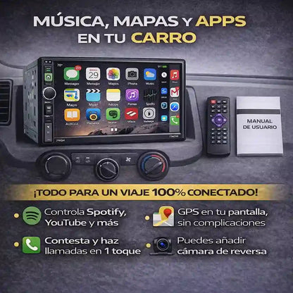 Pantalla Inteligente GPS, música, cámara y llamadas