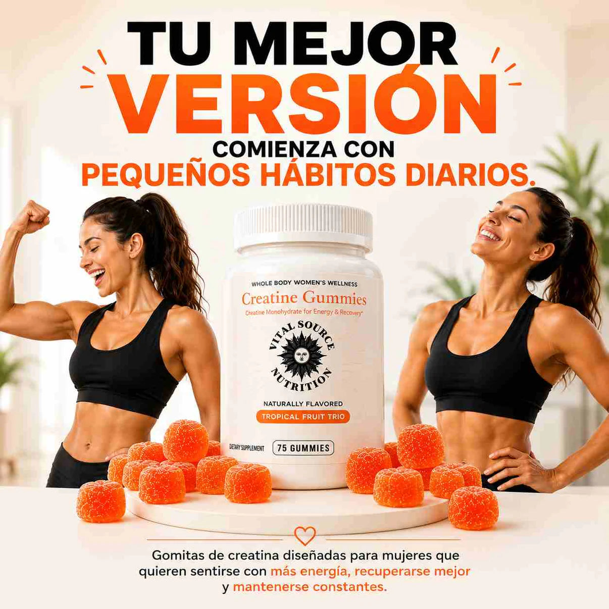 Gomitas Creatine Women — Glúteos y Piernas Firmes 🍑