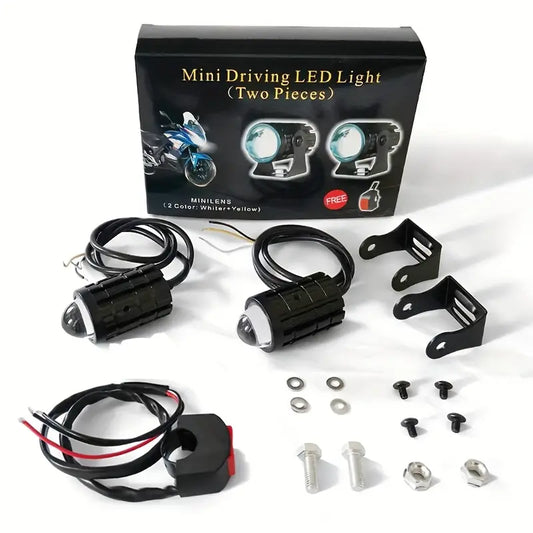 Luces Exploradoras Mini LED Dual Color - Alta Potencia 🏍️💡